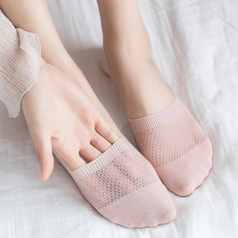 Tất silicone FHYL thiết kế vô hình thoáng khí chống trượt phong cách Hàn Quốc cho nữ