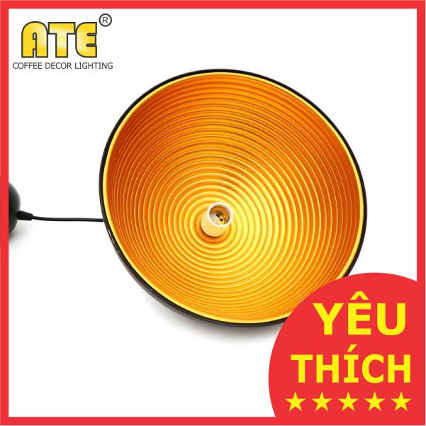 Đèn thả chao trang trí - ĐÈN THẢ TRANG TRÍ CHAO 2 LỚP MẠ ĐỒNG D300 - MSP: LTP-03