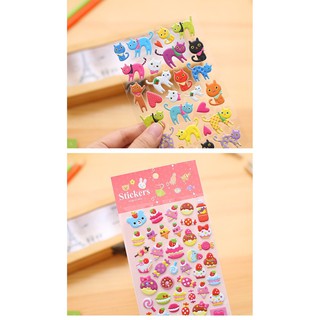 Sticker set hình dán nổi cute