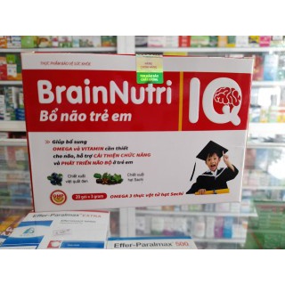 Cốm brain Nutri bổ não trẻ em hộp 20 gói