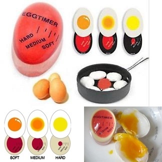 [CHOO] Colour Changing Egg Timer Perfect Boiled Eggs By Temperature Kitchen Helper