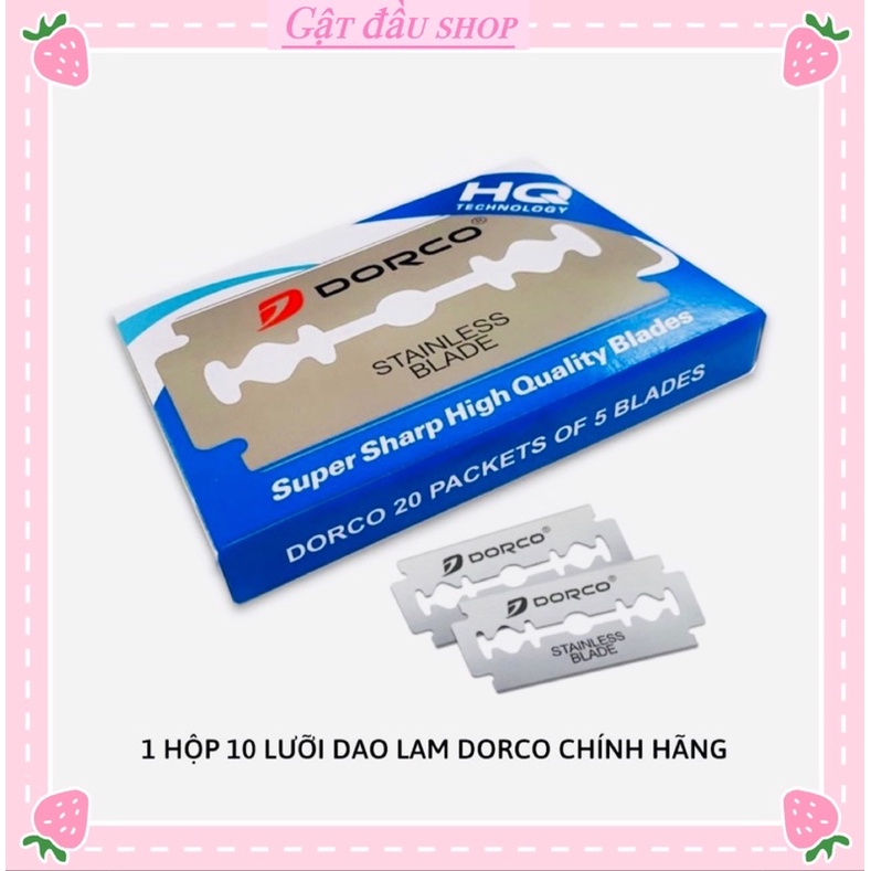 Lưỡi Dao Lam Cạo Râu DORCO ST300 Hộp Nhỏ 10 Lưỡi Công Nghệ Hàn Quốc