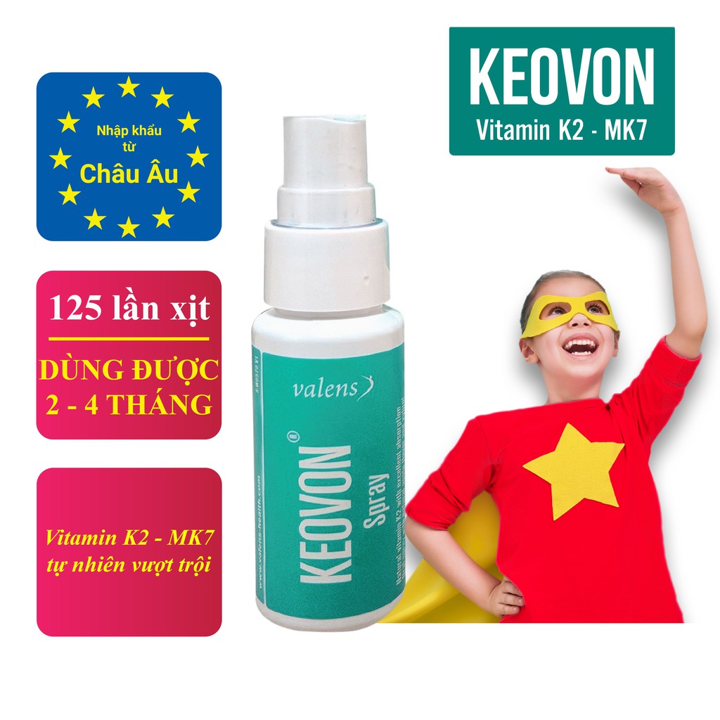 Shop Bố Ken KEOVON VITAMIN K2 MK7 Dạng Xịt [Nhập Khẩu Châu Âu Chính Hãng - [Cam Kết Date Xa]