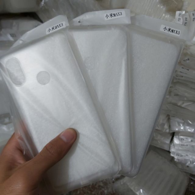 Combo 1 ốp dẻo silicon trong xuốt Xiaomi mi max 3