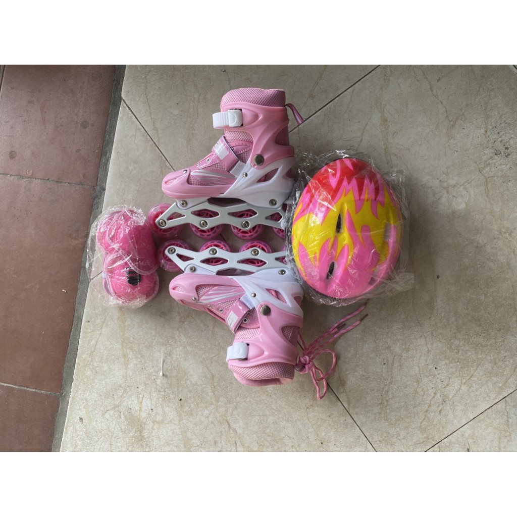 Giày Patin Đinh Phát Sáng - Màu Đỏ- Có thể điều chỉnh to nhỏ