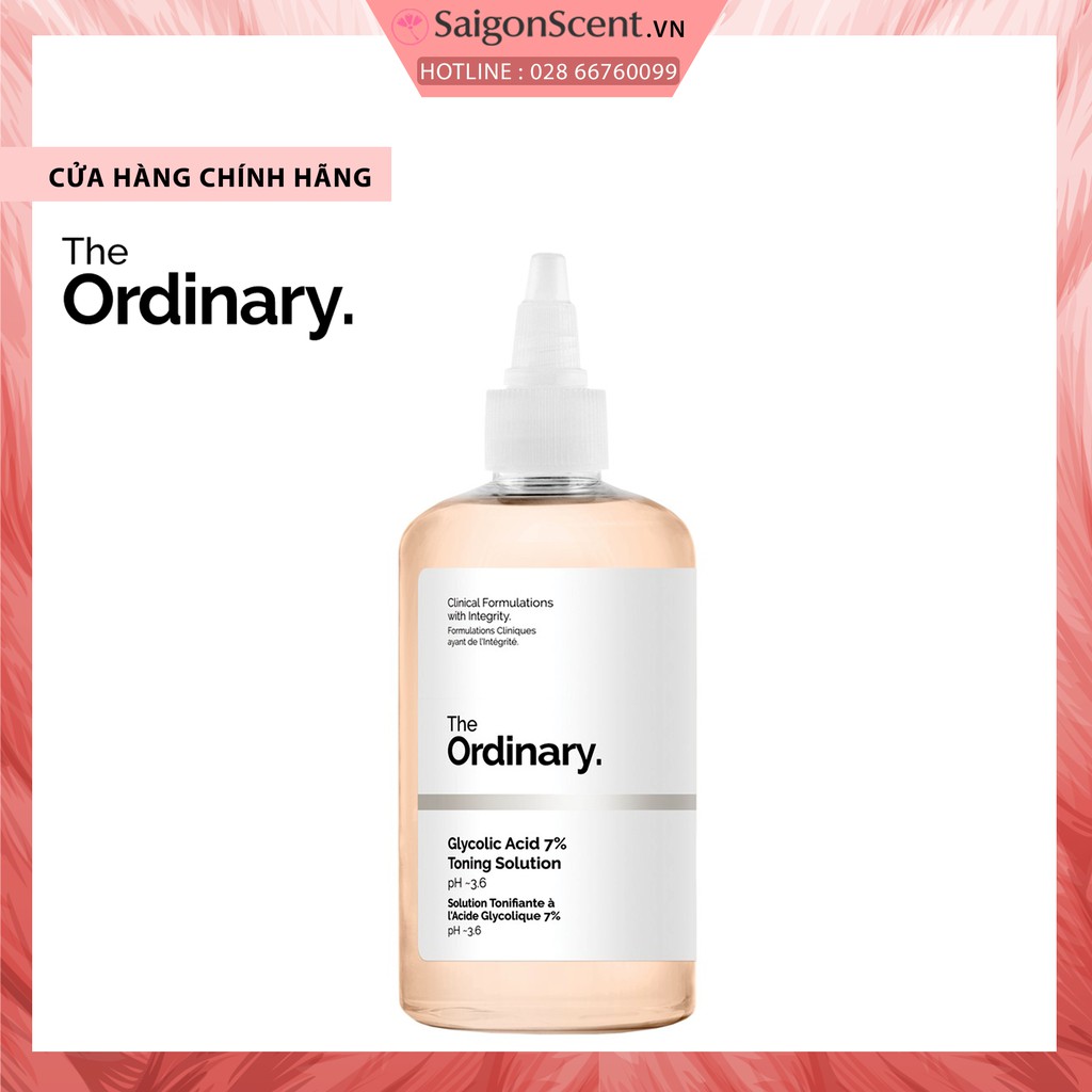 [SaigonScent] Nước cân bằng tẩy da chết The Ordinary Glycolic Acid 7% Toning Solution ( 240mL )