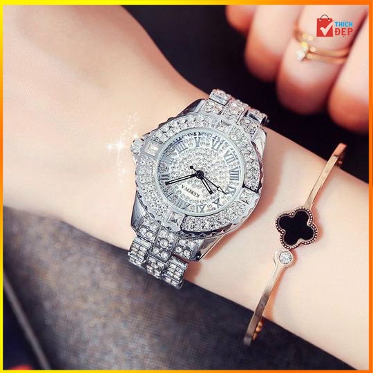 💥TẶNG PIN ĐI KÈM💥 Đồng hồ nữ Keroya đính đá sang trọng dành cho bạn gái ♥️FreeShip♥️