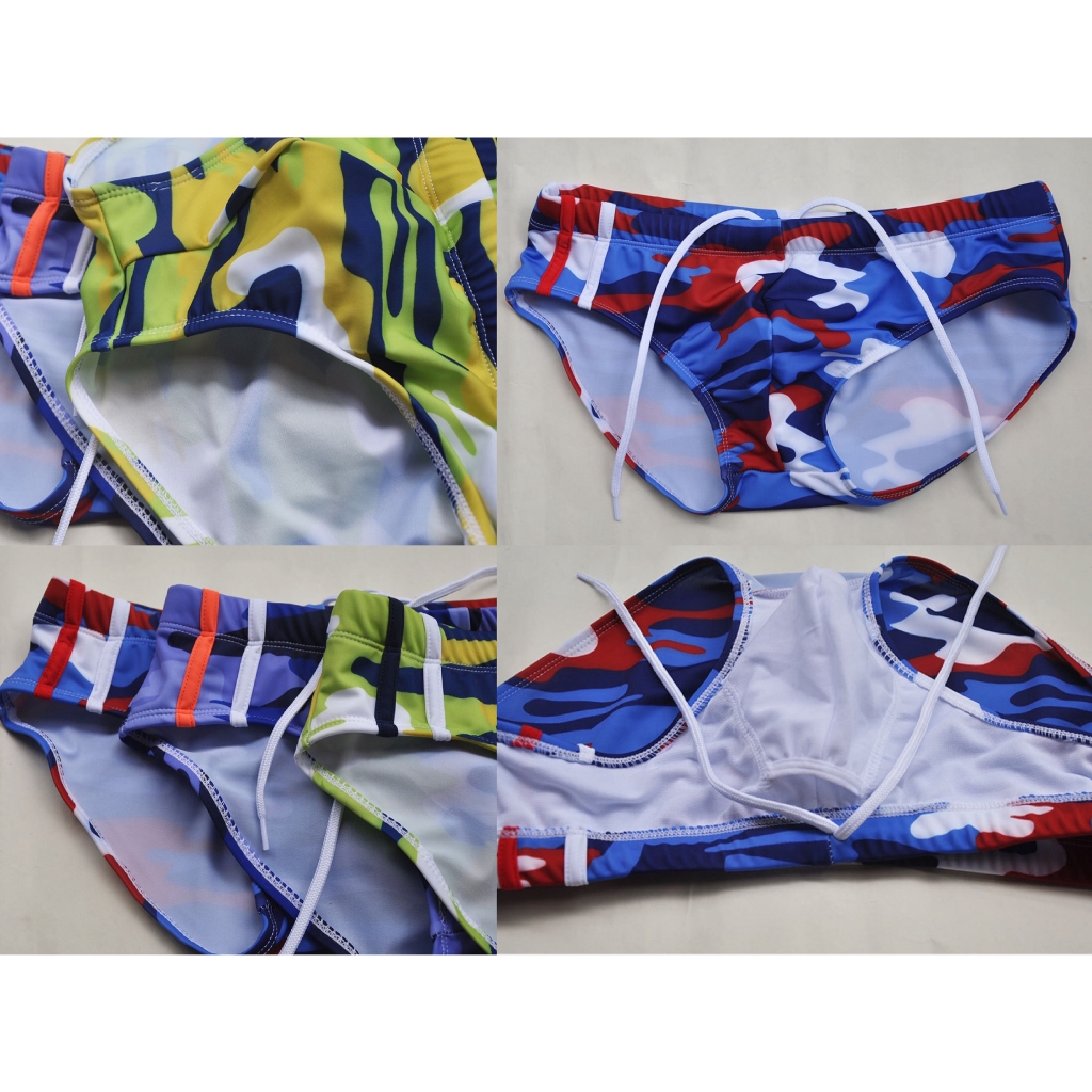 Quần Bơi Tam Giác Lưng Thấp Họa Tiết Rằn Ri Thời Trang Cho Nam | BigBuy360 - bigbuy360.vn