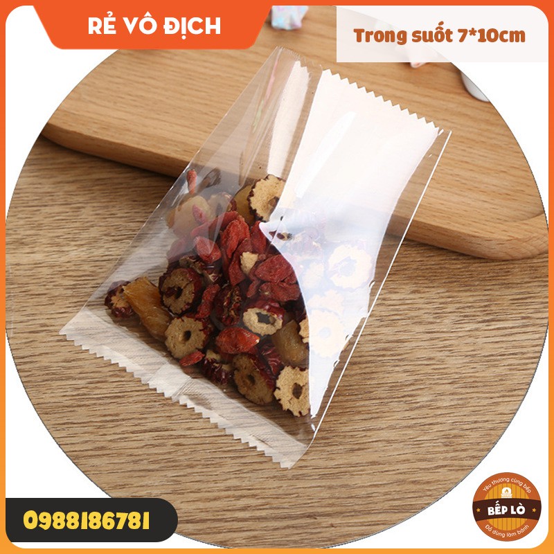 Túi Bánh Quy Trong Suốt SIÊU ĐẸP CHẤT LƯỢNG - Set 100 Túi
