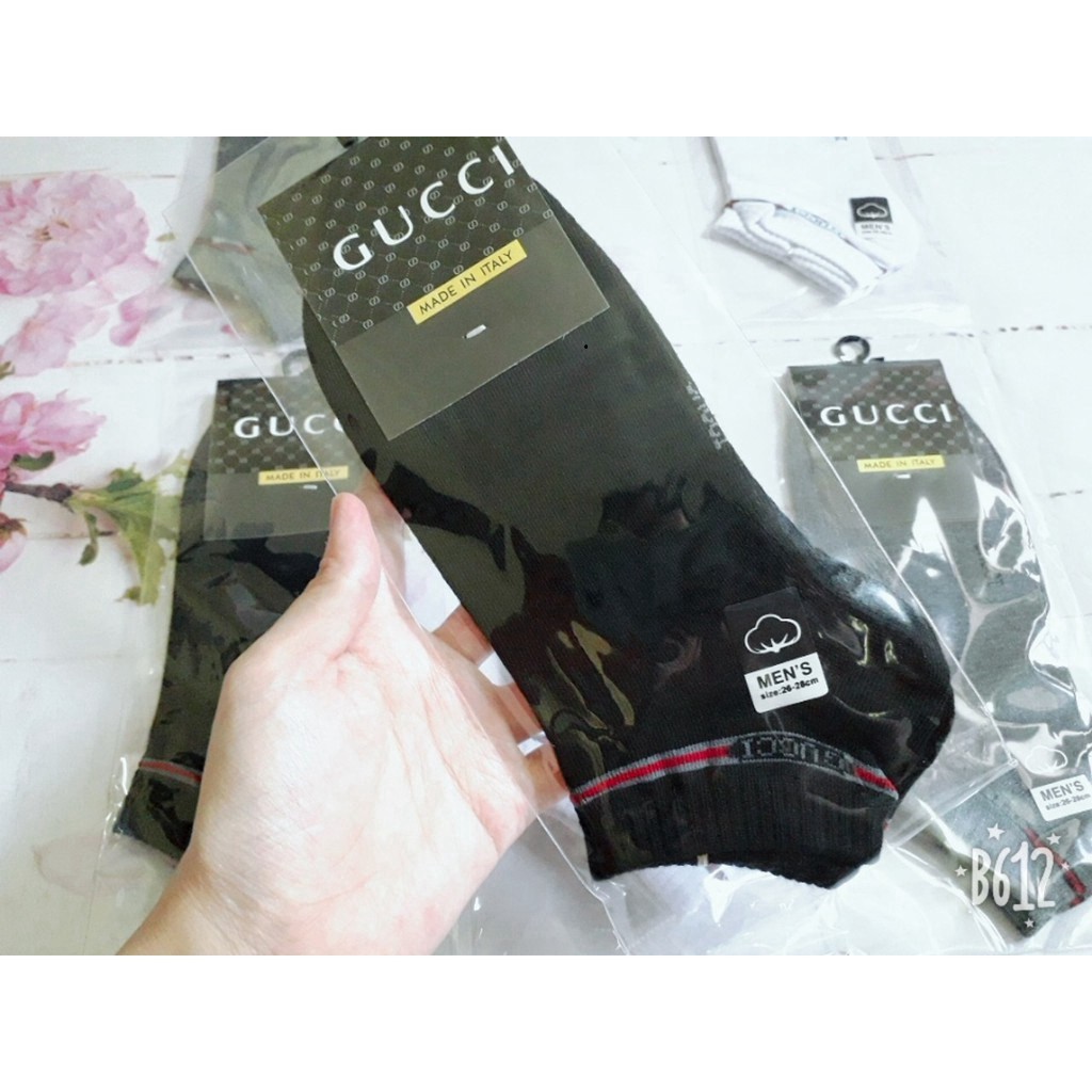 Tất Vớ Nam Gucci Cổ Ngắn Cao Cấp