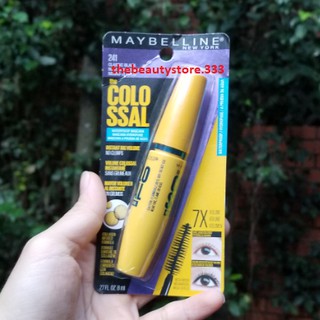 [HÀNG MỸ] Mascara Dưỡng Mi Collagen Dày Mi gấp 10 lần Maybelline New York Colossal Waterproof 9.2ml