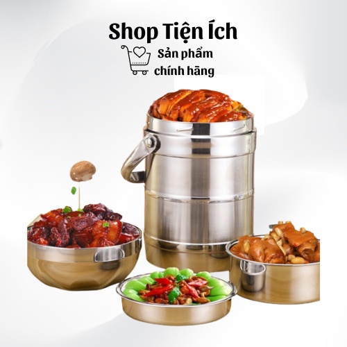 Cặp lồng Inox giữ nhiệt kèm bát (Shop Tiện ích)