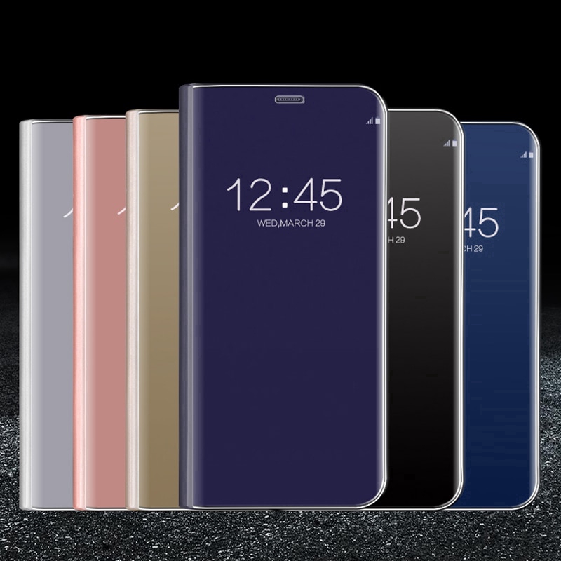 Bao da tráng gương sang trọng cho Samsung Galaxy S8 S9 S10 Note 8 9 Plus | BigBuy360 - bigbuy360.vn