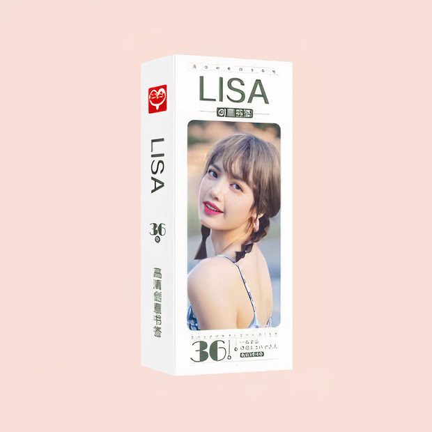 Bookmark postcard LISA BLACKPINK idol thần tượng kpop đánh dấu trang kẹp sách xinh xắn mẫu mới