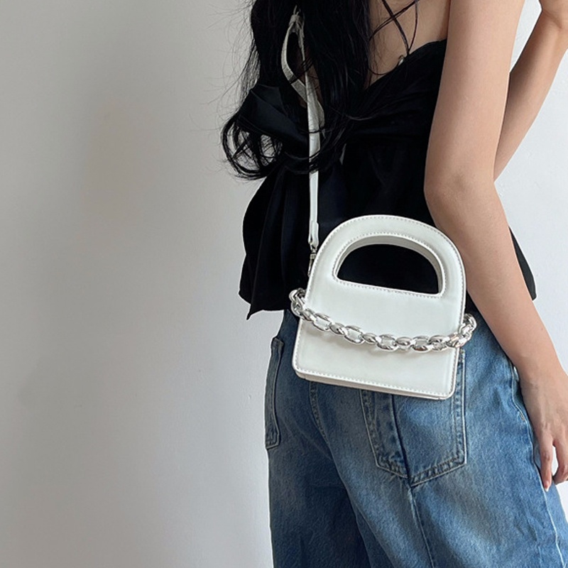 Túi Xách Đeo Vai Phối Dây Xích Thời Trang Cao Cấp Dành Cho Nữ