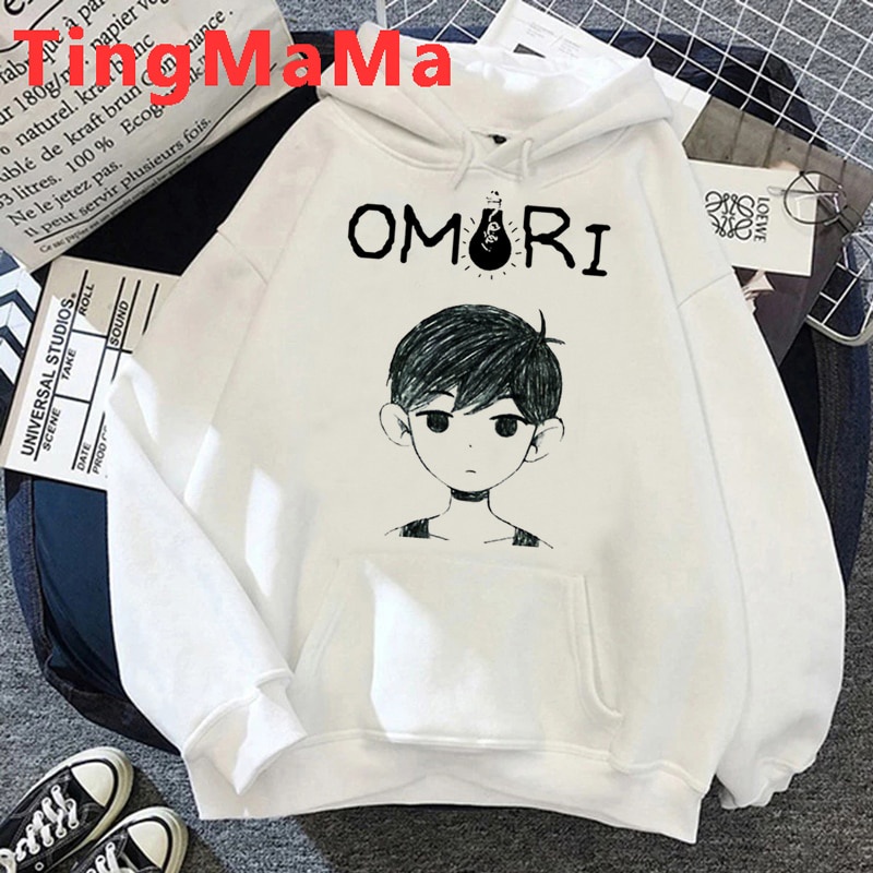 Áo hoodies in chữ Omori 2021 y2k phong cách cá tính cho nam