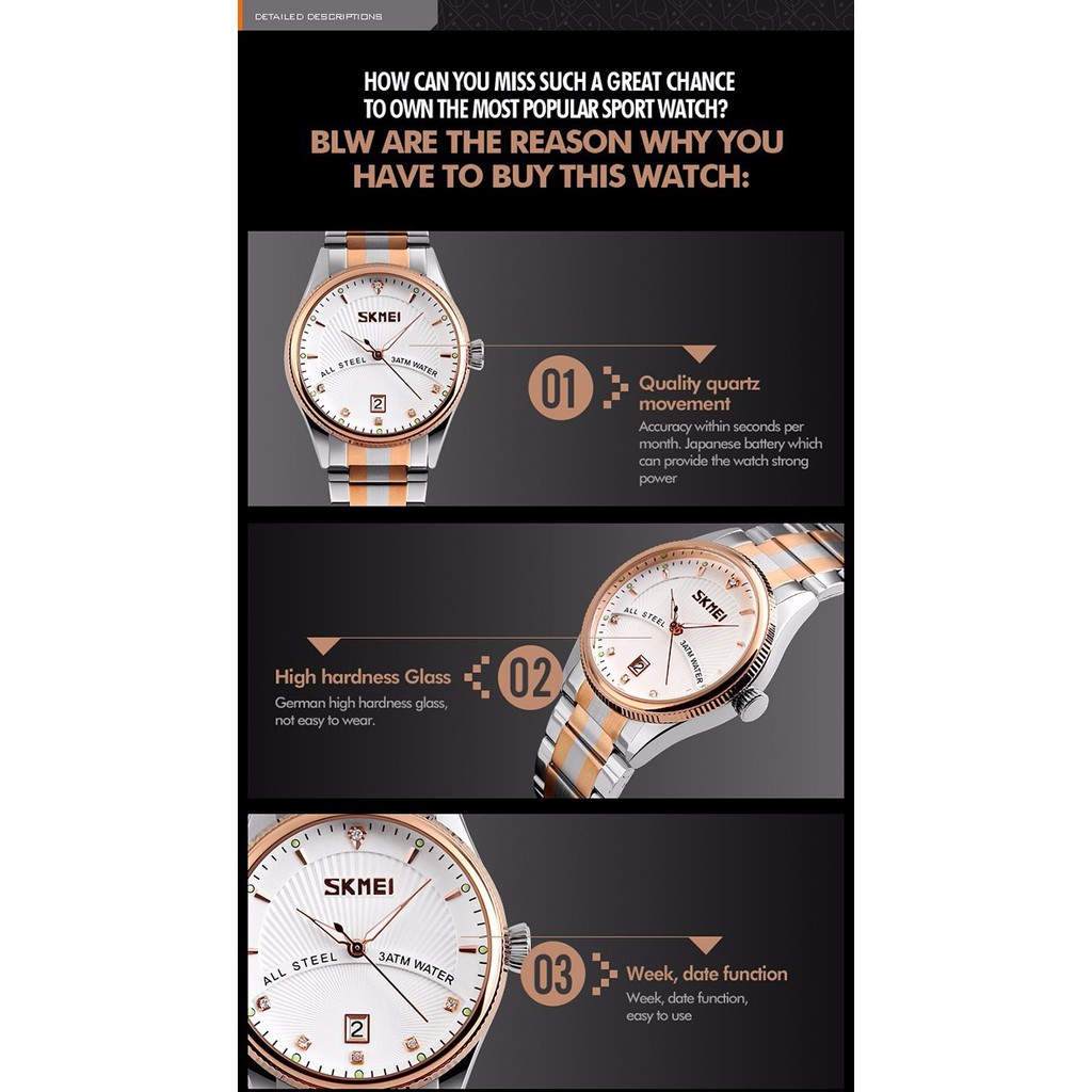 Đồng hồ nam cao cấp SKMEI 9123