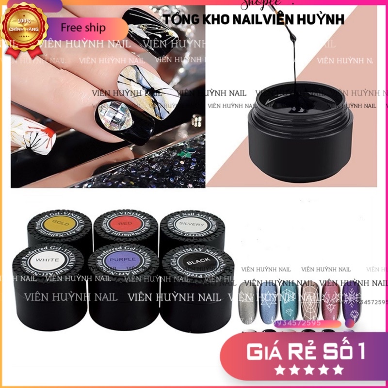 Gel nhện nail , gel đặc kéo sợi dai