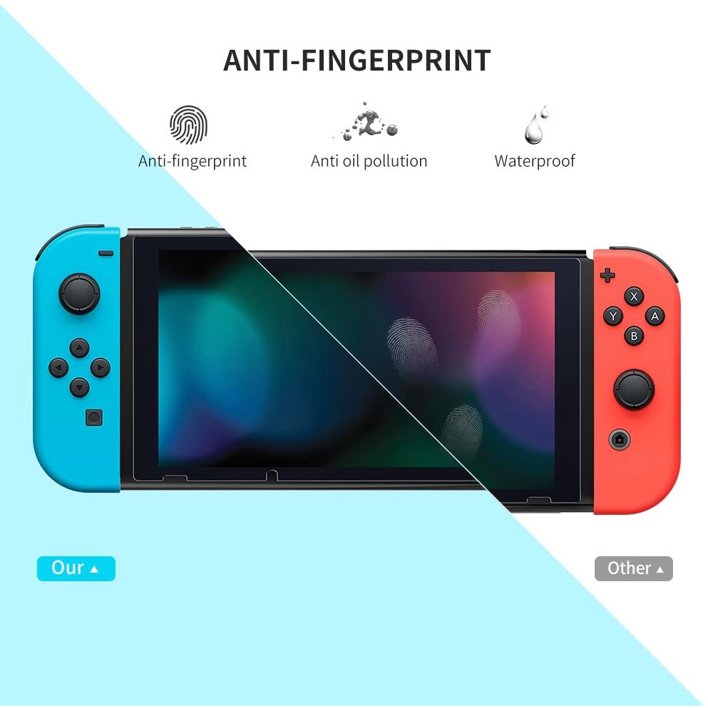 1 Kính Cường Lực 9H HD Chống Trầy Cho Tay Cầm Chơi Game Nintendo Switch