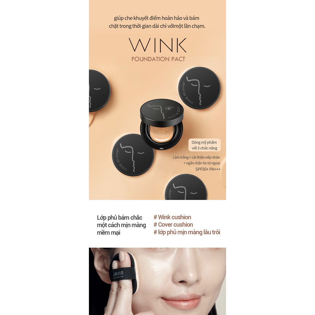 (Giá tận gốc đại lý) Phấn nước cao cấp Hàn Quốc - JAVIN DE SEOUL WINK FOUNDATION PACT 13g | BigBuy360 - bigbuy360.vn