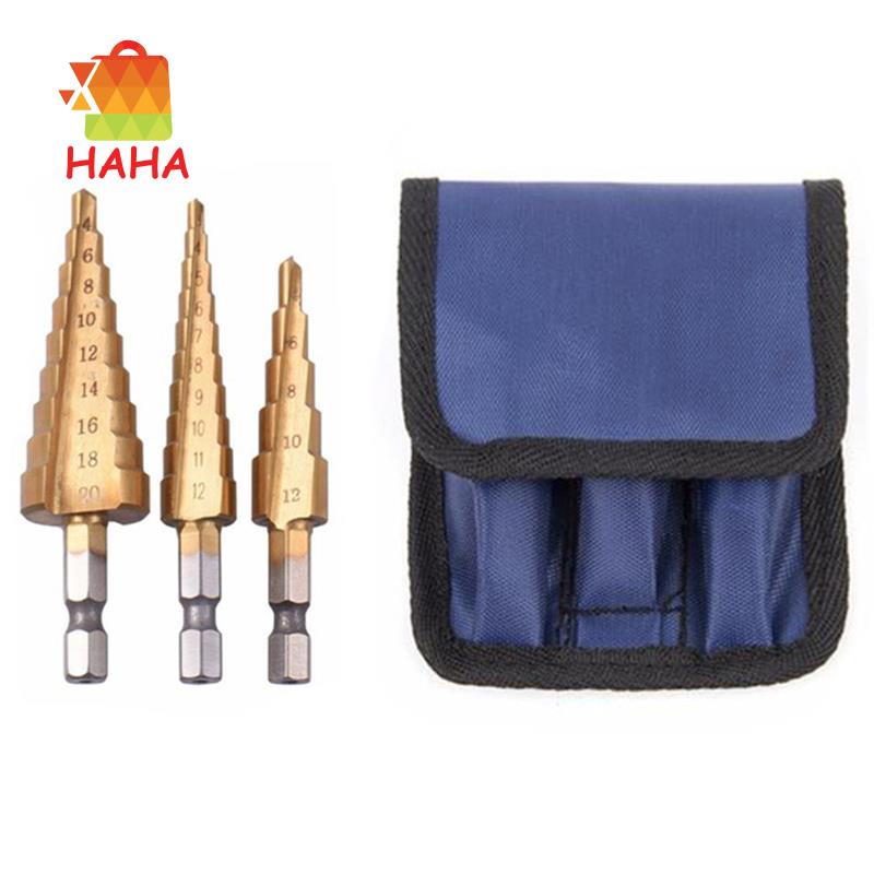 Bộ 3 Mũi Khoan Bước Hình Nón Hss