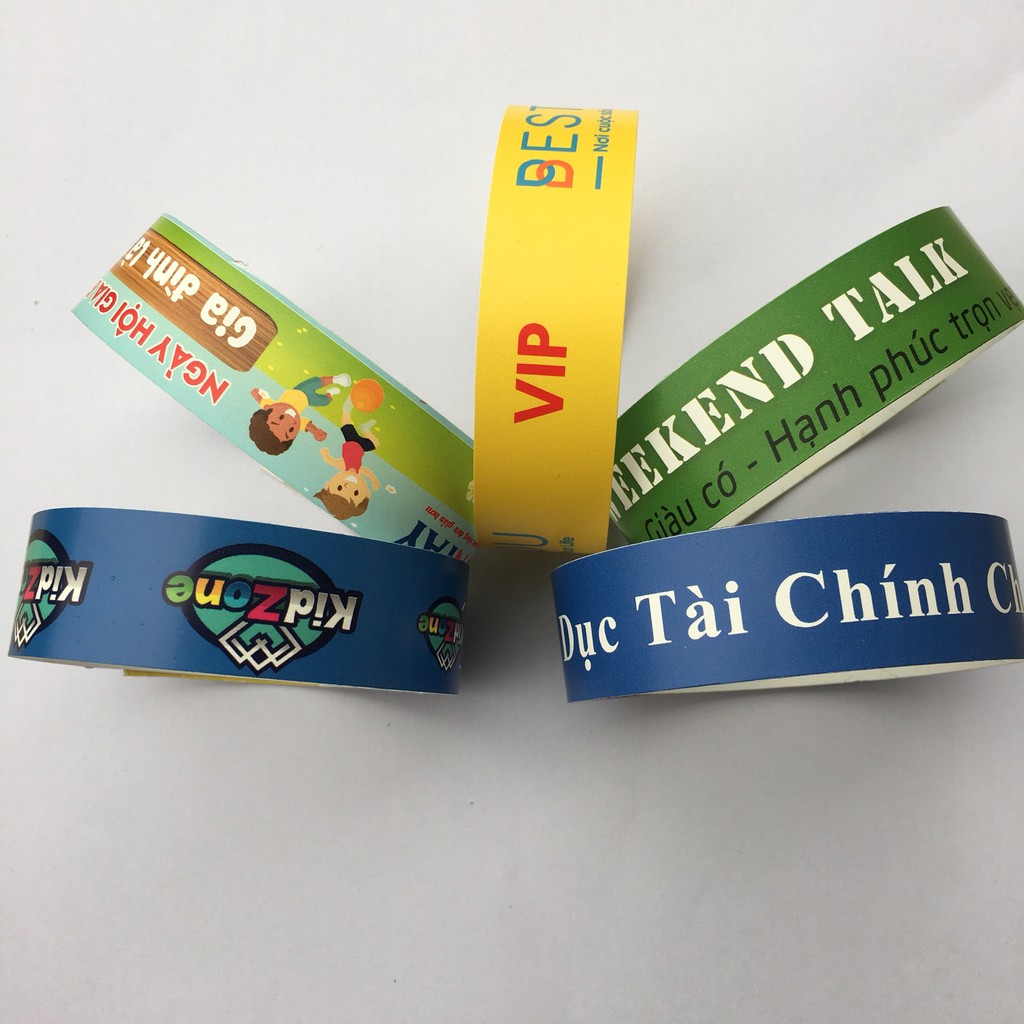IN ẤN VÒNG TAY TỔ CHỨC SỰ KIỆN - CƠ SỞ CHUYÊN CUNG CẤP VÒNG ĐEO TAY GIẤY
