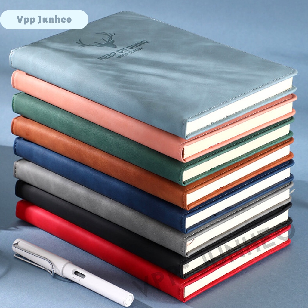 Sổ tay ghi chép bìa da PU A5 JH23-186 mẫu hươu làm quà tặng trang nhã