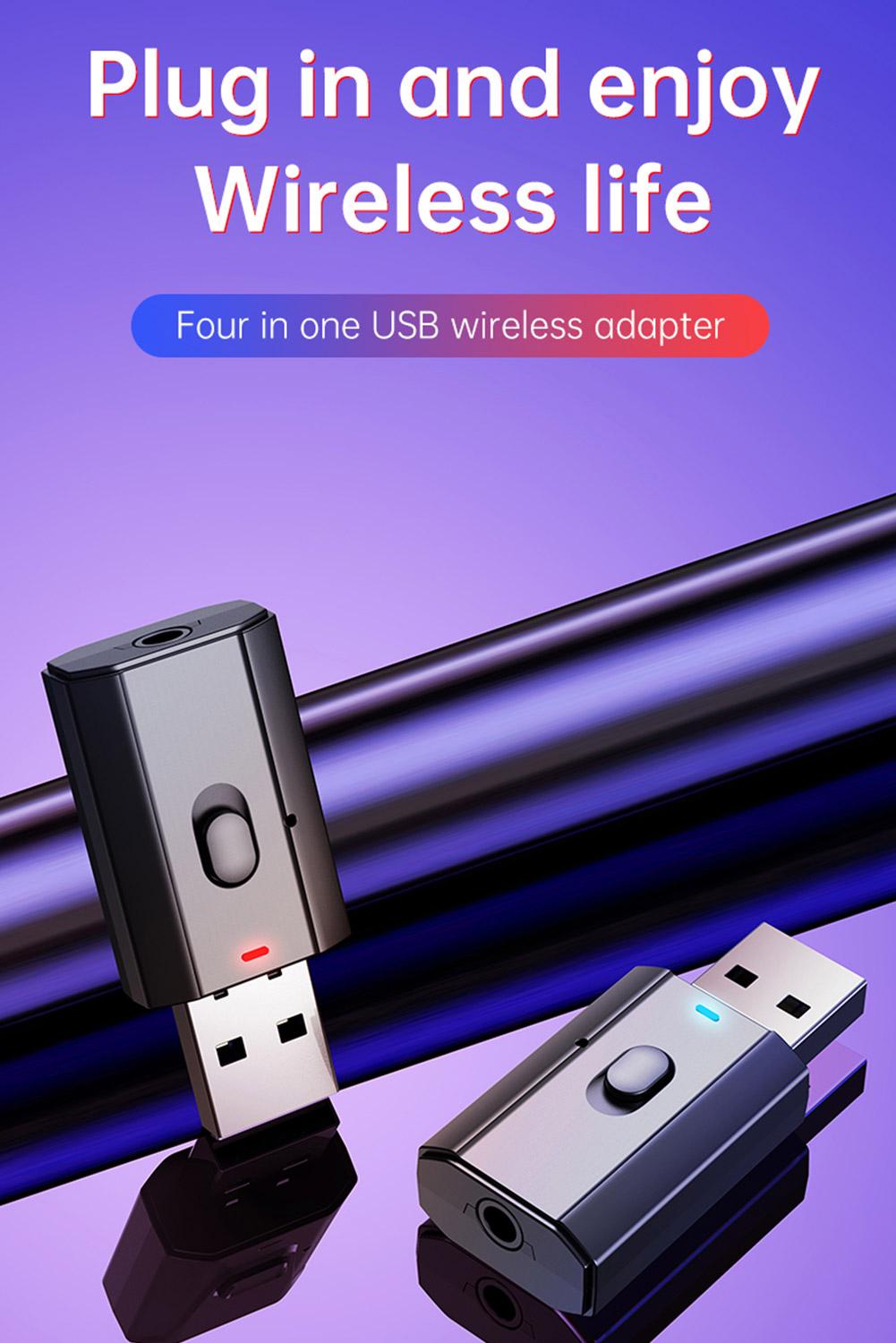 Bộ điều hợp Bluetooth Mini USB Bộ phát Bluetooth không dây Bộ thu 3.5mm AUX Adaptador cho PC TV trên ô tô | WebRaoVat - webraovat.net.vn