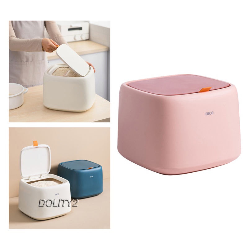 Food Container Flip Top Large Airtight 10kg Rice Storage for Pantry Kitchen