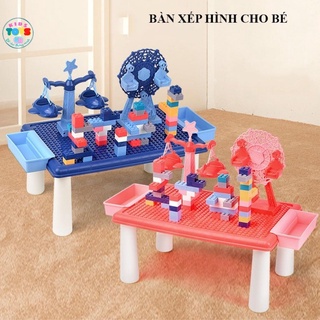 Bàn Xếp Hình Đa Chức Năng, Thông Minh Cho Bé, Đồ Chơi Trẻ Em Lắp Ráp Shop Kidtoyshn