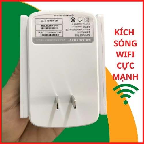 Kích Sóng wifi [BH 24thang] 3 dâu Mercury MW310re 300Mbp