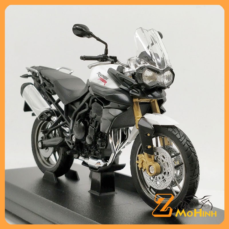 MÔ HÌNH XE MOTO Siêu xe TRIUM TIGER 800 - WELLY tỷ lệ 1:18