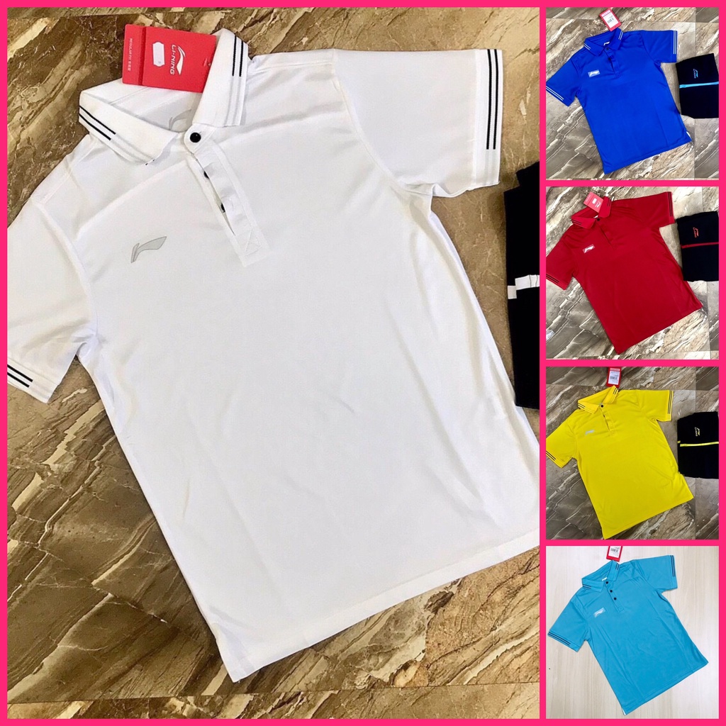 Áo Polo Lining Nam Nữ Cổ Bẻ ⚡Freeship⚡ Chất Liệt Polly Cotton, Co Dãn. Làm Đồng Phục Đẹp thể thao
