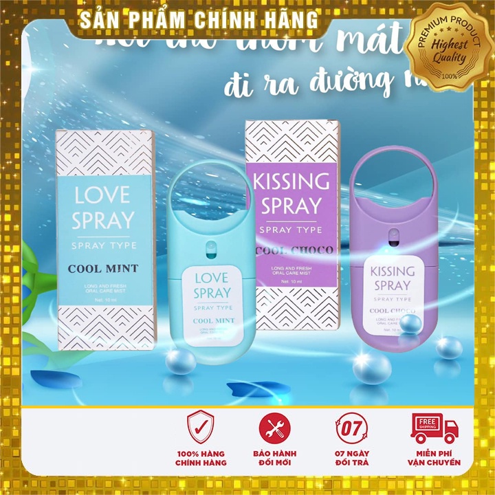 [Chính hãng] Xịt Thơm Miệng Love Spray - Kissing Spray onaya qlady tập đoàn hoàng thị