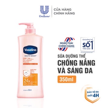Vaseline Gel Dưỡng Thể Dịu Mát Trắng Da Healthy White Fresh&Fair 350ml