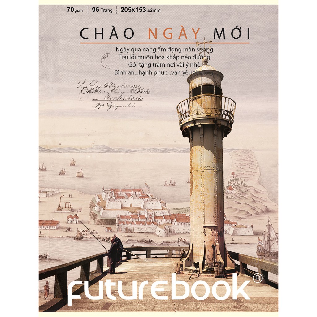 Tập Học Sinh Chào Ngày Mới Futurebook - 4 Ô Ly Vuông (20.5x15.3cm)