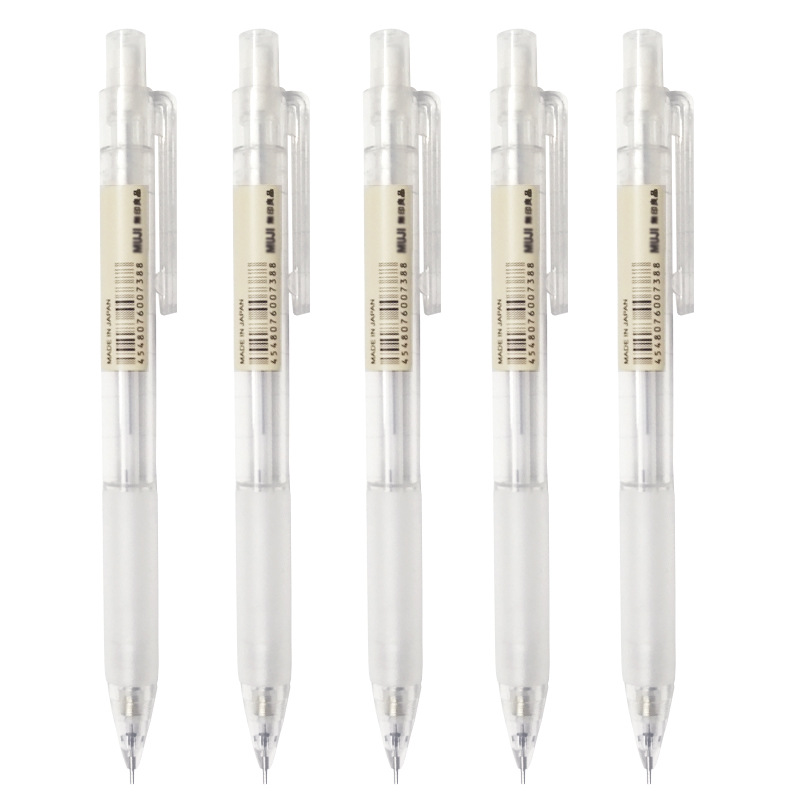Muji Bút Chì Cơ Học, Tay Áo Trong Suốt, Kích Thước 0.5Mm.