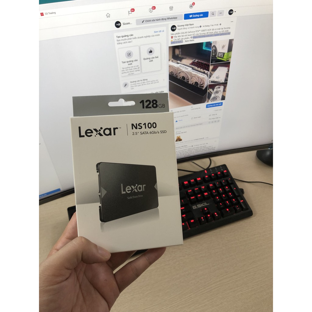 Ổ cứng SSD 128GB Lexar NS100 2.5” SATA III (6Gb/s), new, bảo hành chính hãng 36th | BigBuy360 - bigbuy360.vn