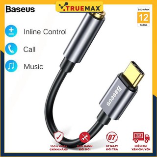 Jack chuyển tai nghe chân TYPE-C sang chân 3.5mm hỗ trợ đàm thoại chính hãng Baseus - Baseus L54