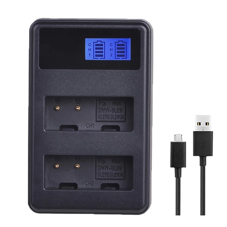 Dmw-blg10 DMW BLG10 BLG10E BLE9 BLE9E Pin LCD Sạc USB Kép Cho Panasonic LUMIX GF5 GF6 GX7 LX100 GX80