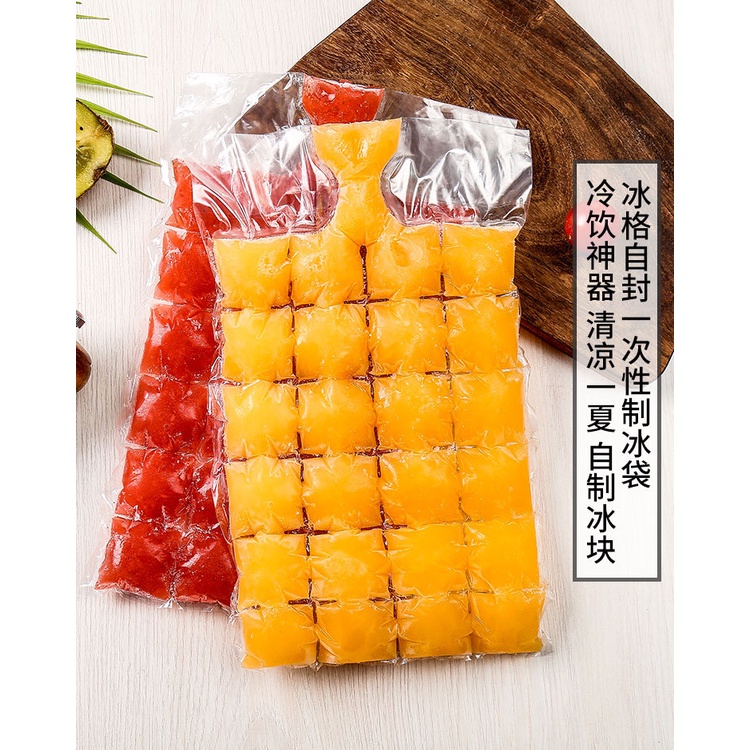 Set 10 Túi Làm Đá Dùng Một Lần Trong Suốt Tiện Dụng