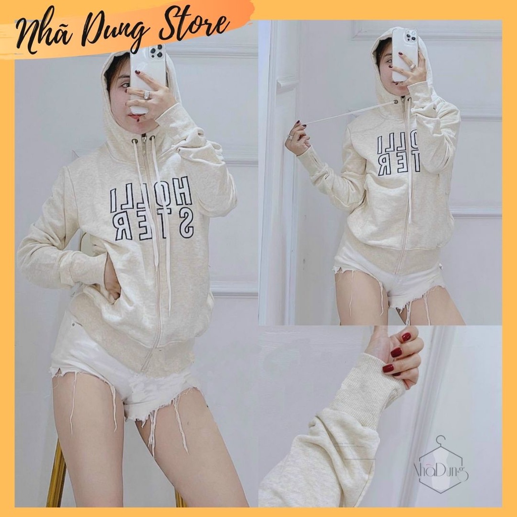 Áo khoác nữ, áo khoác thun da cá Nhã Dung Store chất dày dặn cực bền freesize dưới 55kg