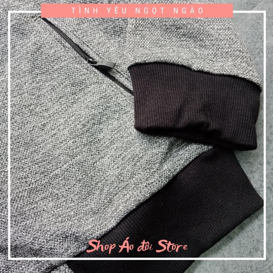 Áo khoác cặp nam nữ - COUPLE STORE  - Áo khoác nỉ chất liệu cotton cao cấp,form chuẩn đẹp! CÓ TẶNG KÈM STICKER ỦI ÁO