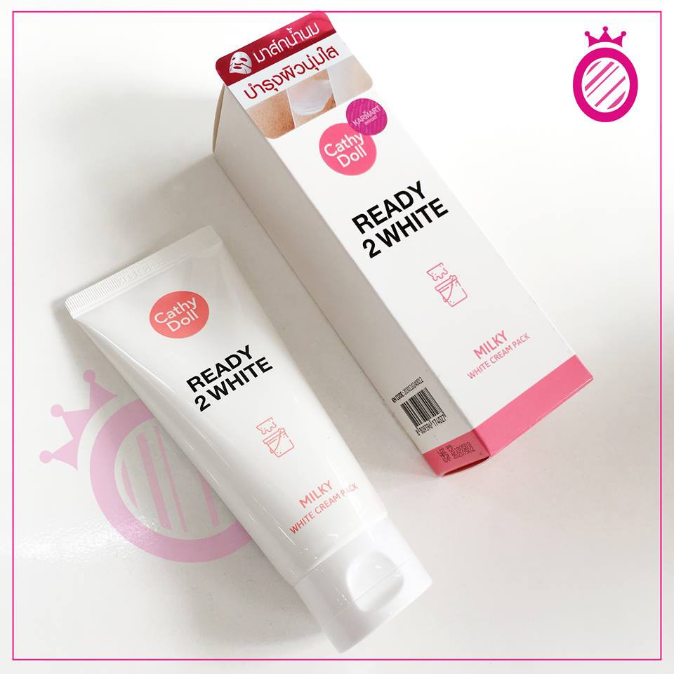 Mặt Nạ Ủ Sáng Da Cathy Doll 100ml Ready 2 White Milky White Cream Pack