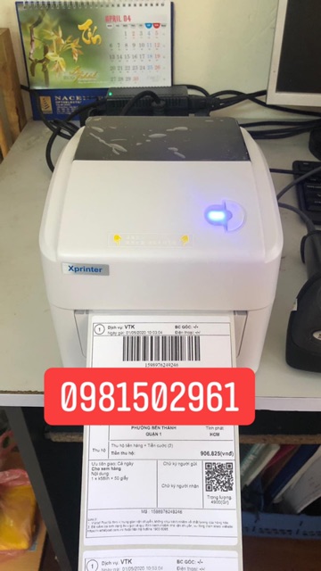 [CHÍNH HÃNG XPRINTER] Máy in đơn hàng, in tem, mã vận đơn XP-420B