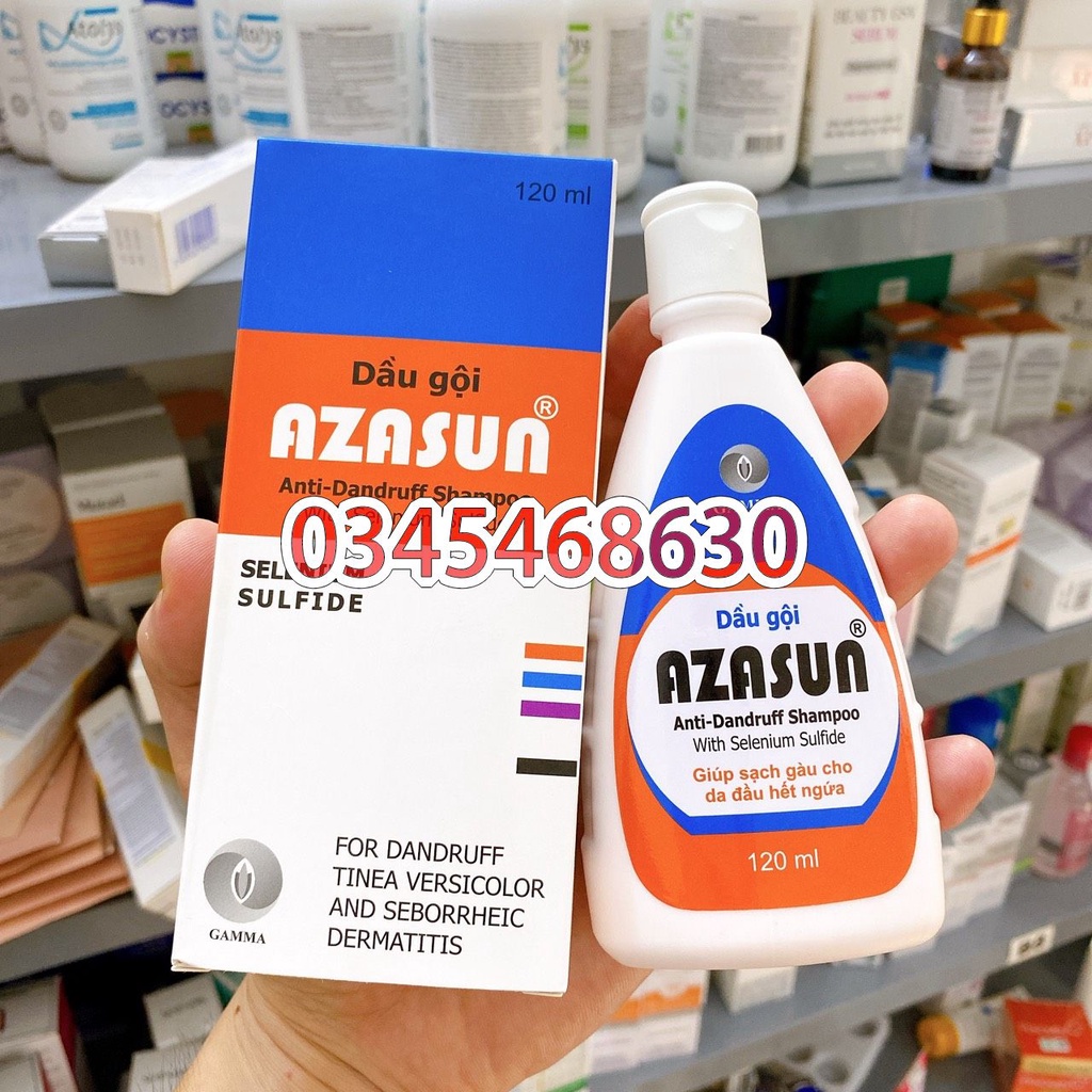 Dầu gội sạch gàu GAMMA Azasun - 120Ml