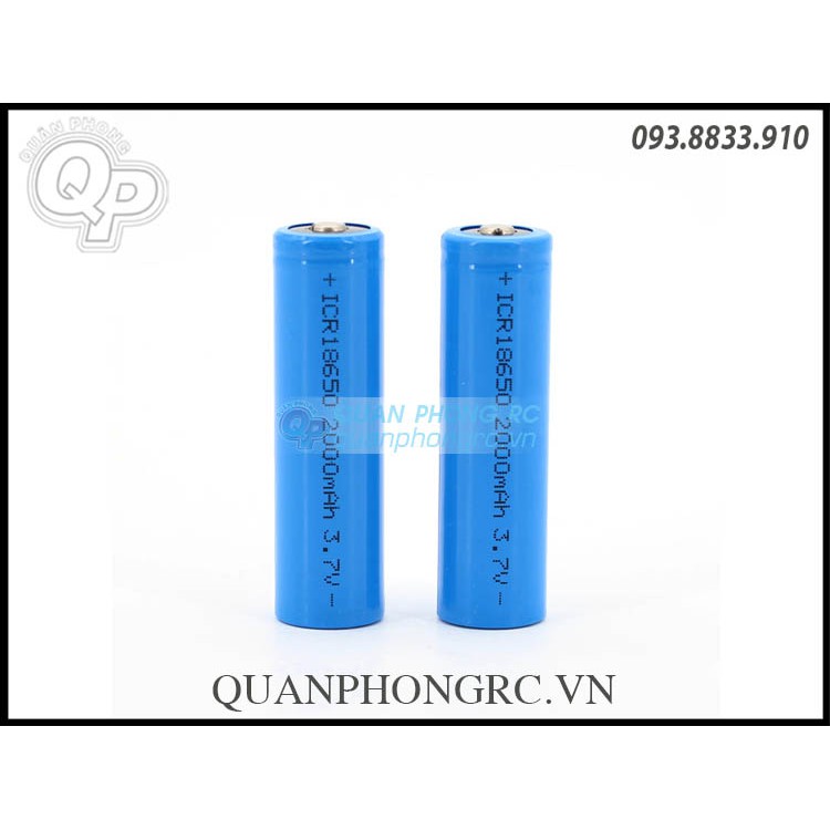 Pin 18650 2000mAh 3.7V LiOn Battery (1 Viên)