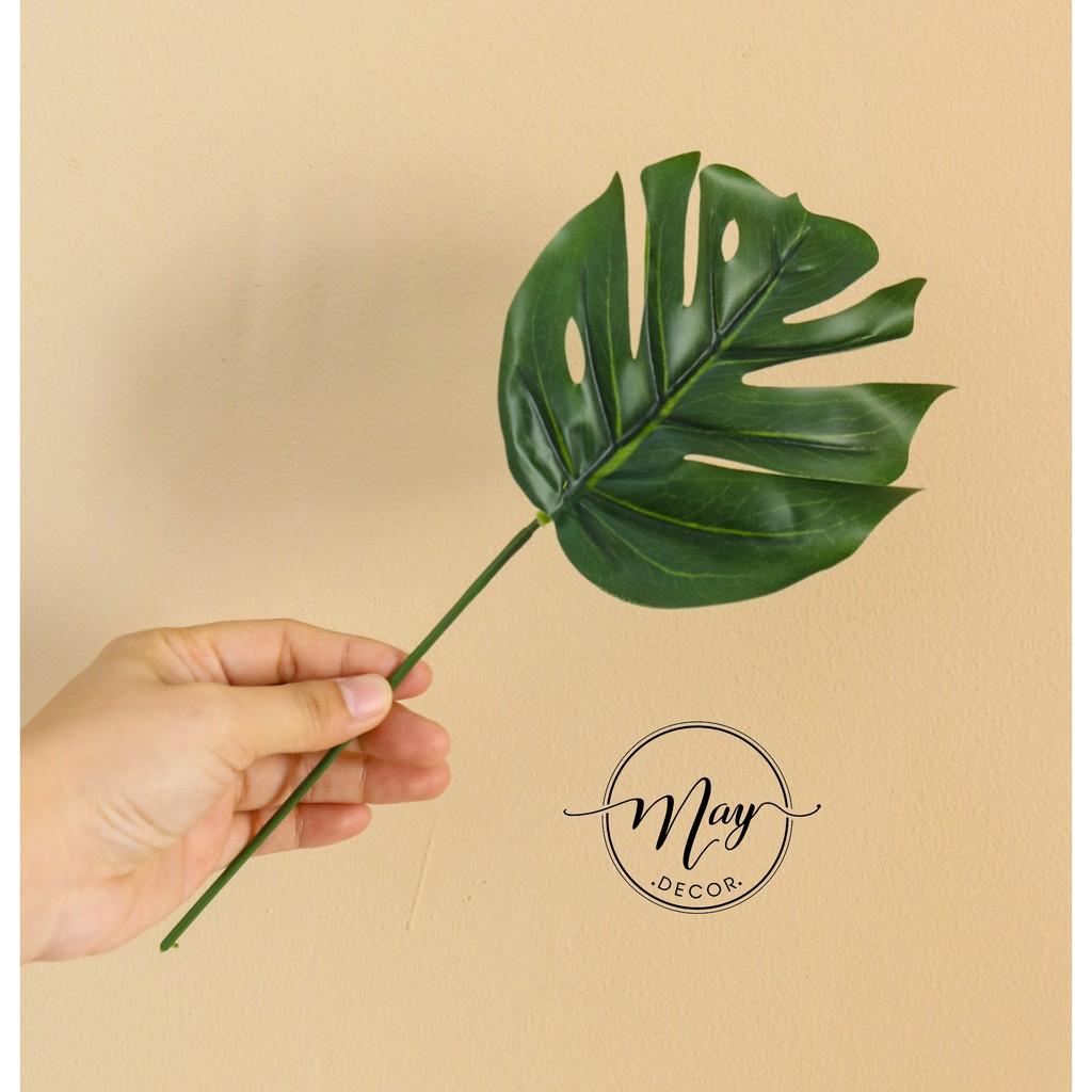 Hoa lá giả, Cành lá rùa, hoa điểm trang trí,chụp ảnh sản phẩm dài 20,25,30cm