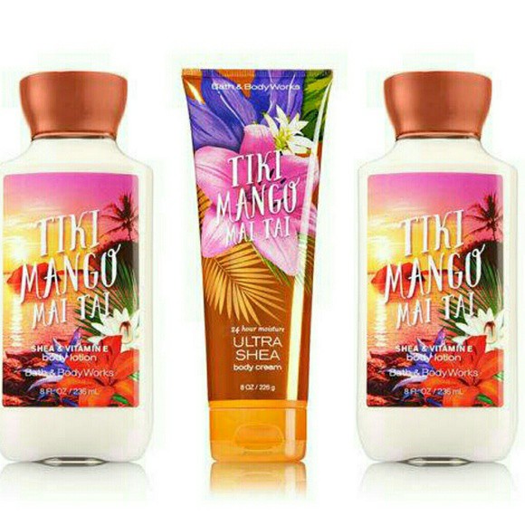 Dưỡng thể giữ ẩm da Bath &amp; Body Works Tiki Mango body lotion 236ml (Mỹ)