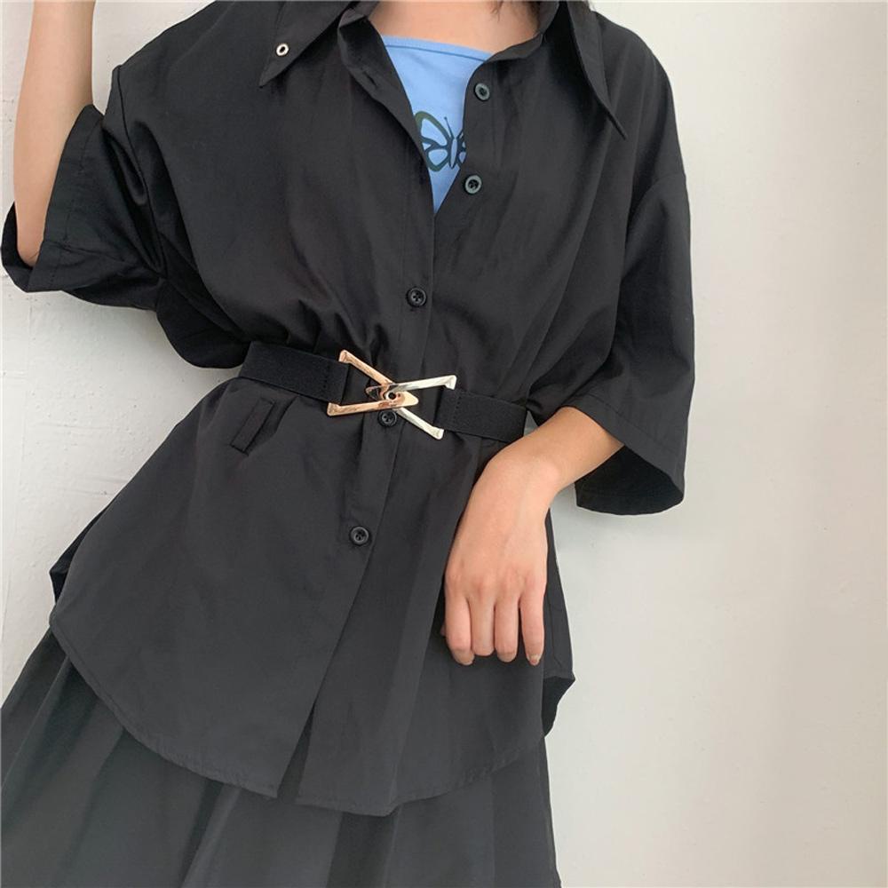 Thắt Lưng Co Giãn Khóa Tam Giác Điều Chỉnh Được 1 Chiều Duyên Dáng Cho Nữ